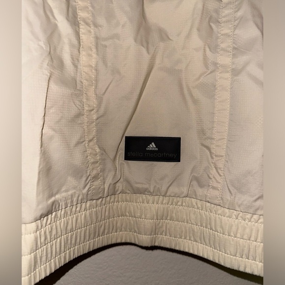 Adidas by Stella McCartney women’s cream nylon 3 zip front lightweight jacket S - Picture 10 of 14